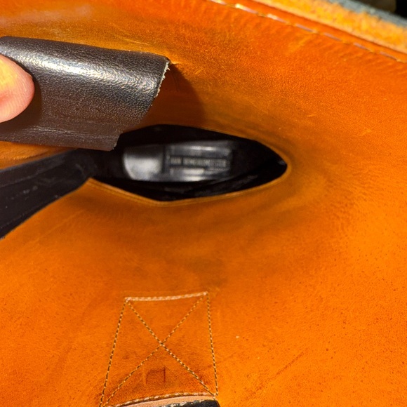 Ann Demeulemeester Black Leather Riding Boots Made in Italy size 38 1/2 - Picture 5 of 13